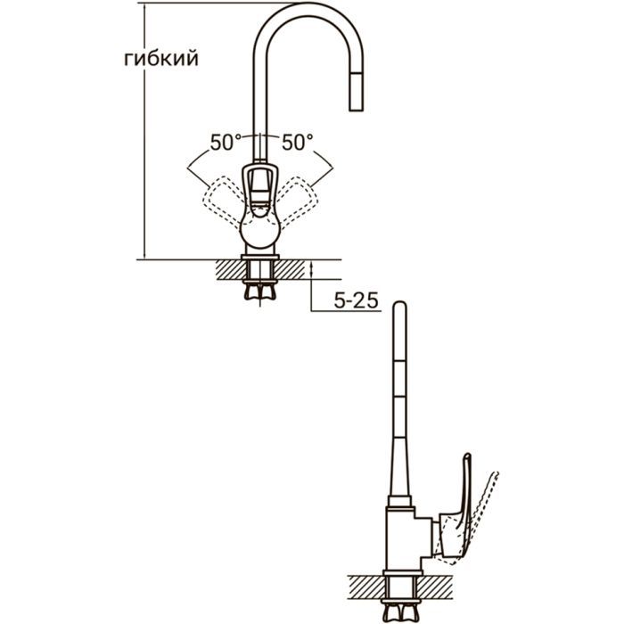 Смеситель AQUATICA ML-4B544C изображение 5