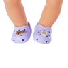 Аксессуар к кукле Zapf Обувь для куклы Baby Born - Сандалии со значками (сиреневые) (831809-2) изображение 2
