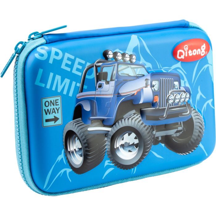 Пенал Cool For School с тиснением, 1 отделение (QT-5704-Red)
