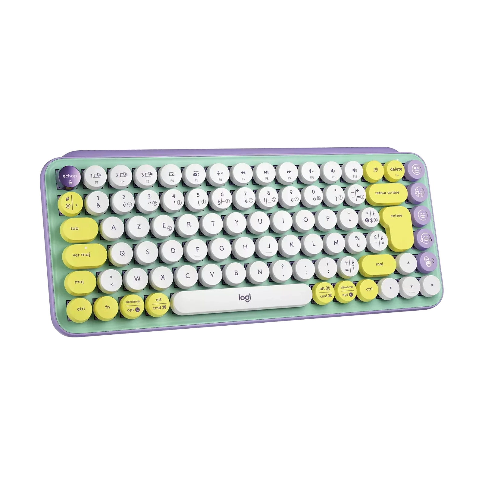 Клавіатура Logitech POP Keys Wireless Mechanical Keyboard UA Blast Yellow (920-010735) зображення 2