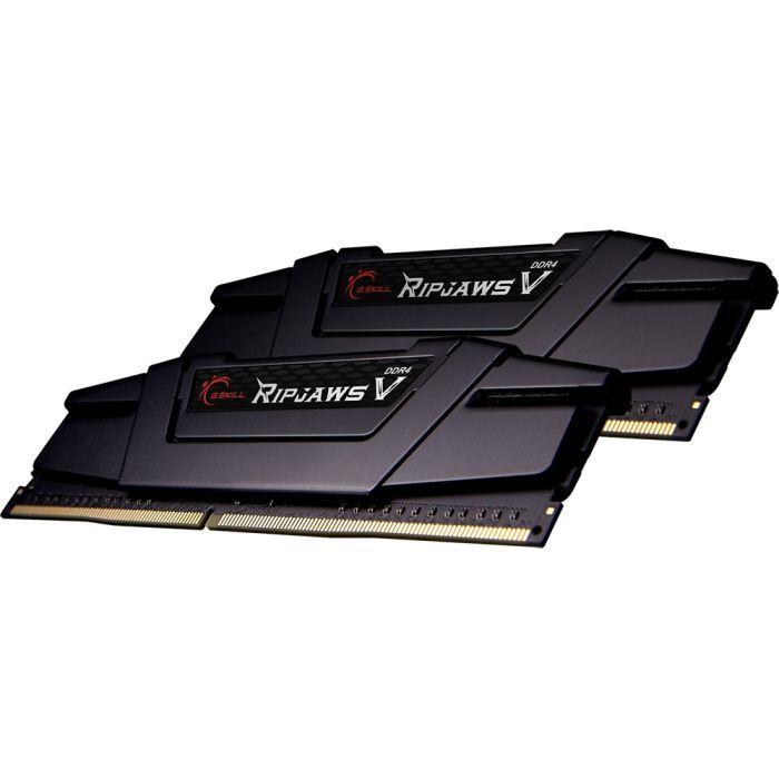 Модуль памяти для компьютера DDR4 16GB (2x8GB) 4400 MHz RipjawsV Black G.Skill (F4-4400C18D-16GVKC) изображение 2