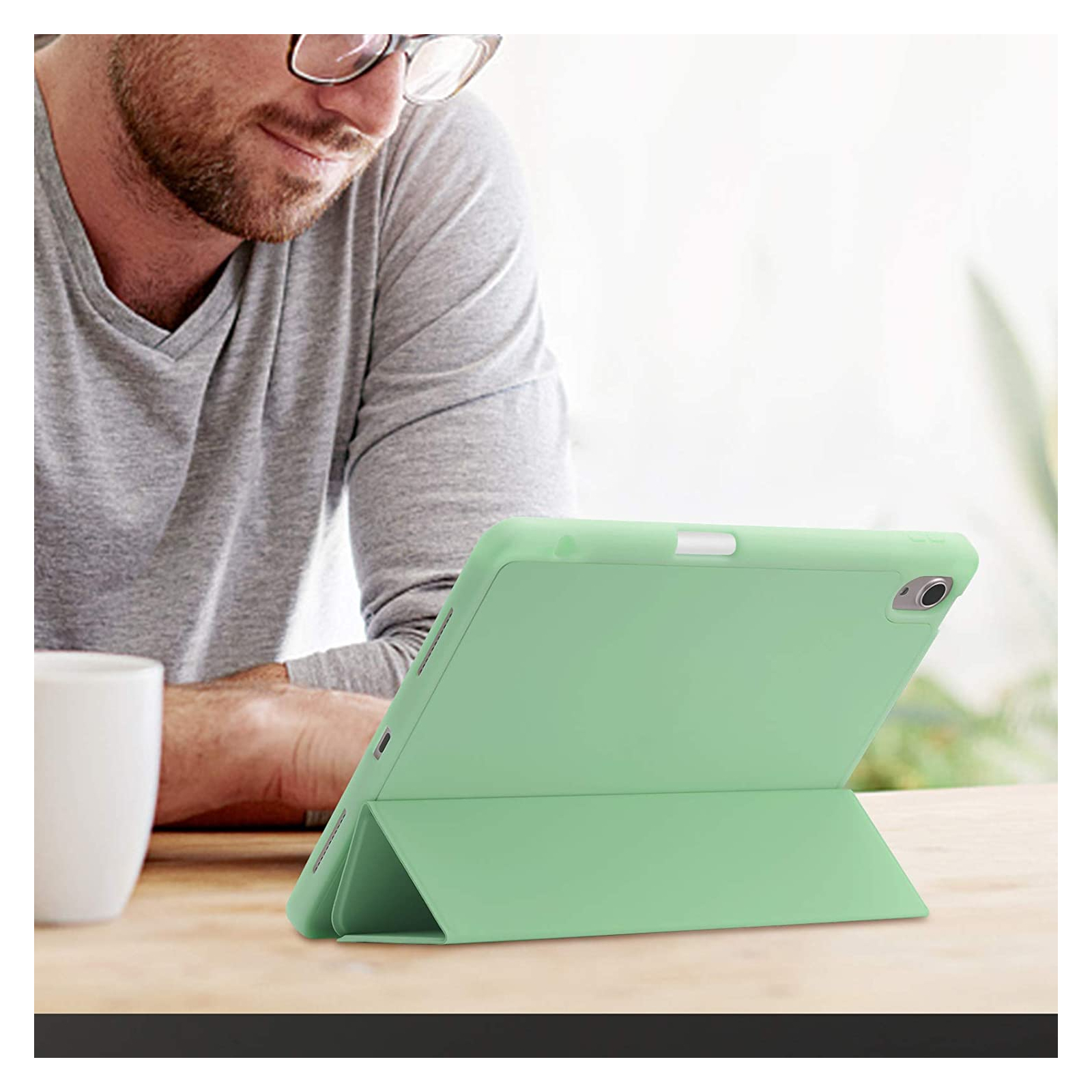 Чехол для планшета BeCover Direct Charge Pen mount Apple Pencil Apple iPad 10.9" 2022 Green (708497) изображение 7