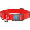Ошейник для животных WAUDOG Waterproof с QR паспортом пластиковый фастекс XXL красный (25113)