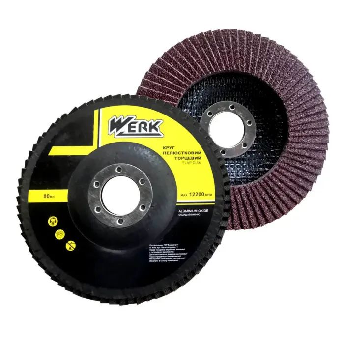 Круг зачистний Werk пелюстковий конічний - 125х22,2 P40, Т29 (36134)