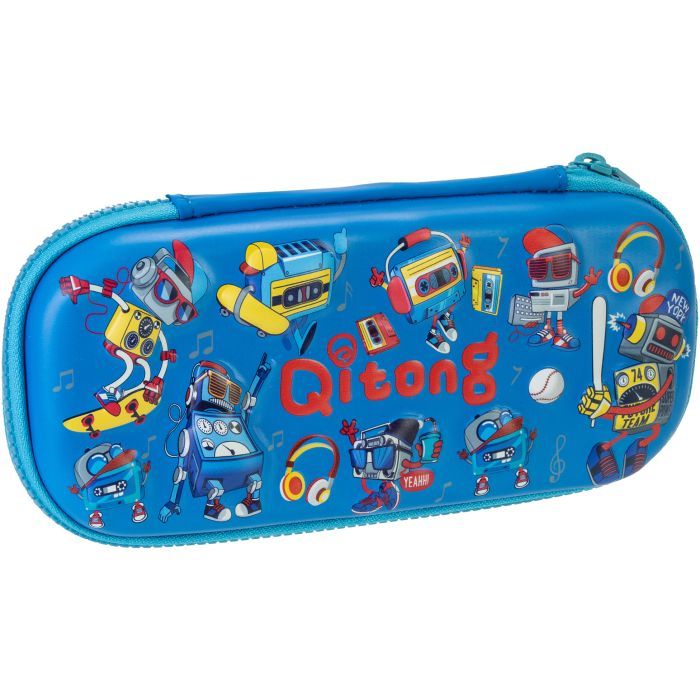 Пенал Cool For School 1 отделение с органайзером синий (QT-5772-Blue)