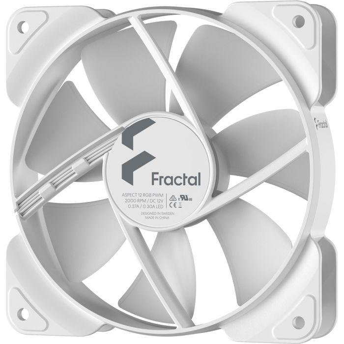Кулер до корпусу Fractal Design Aspect 12 RGB PWM White Frame (FD-F-AS1-1209) зображення 4
