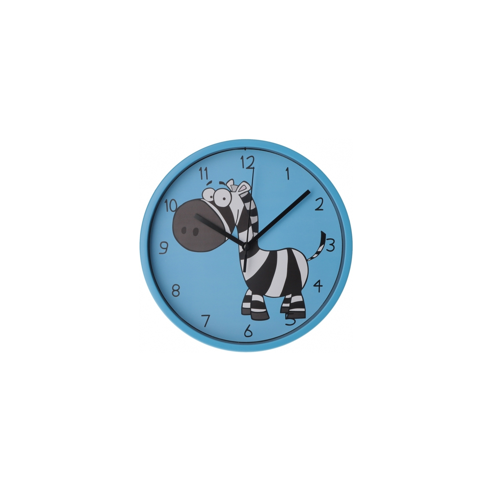 Настенные часы Optima Little Zebra пластиковый, голубой (O52106)