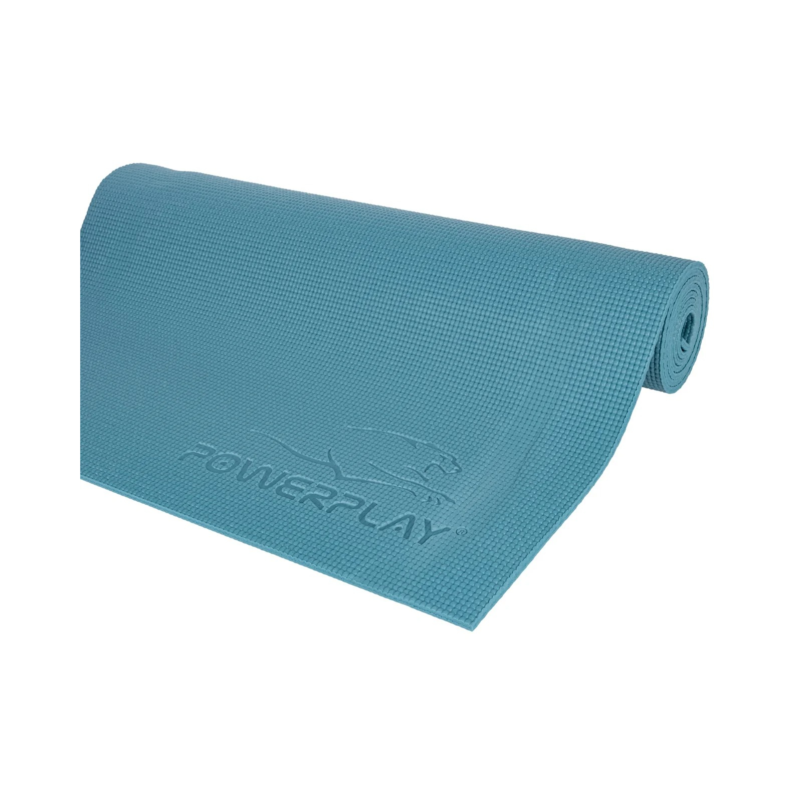 Килимок для йоги PowerPlay 4010 PVC Yoga Mat 173 x 61 x 0.6 см Зелений (PP_4010_Green_(173*0,6)) зображення 7
