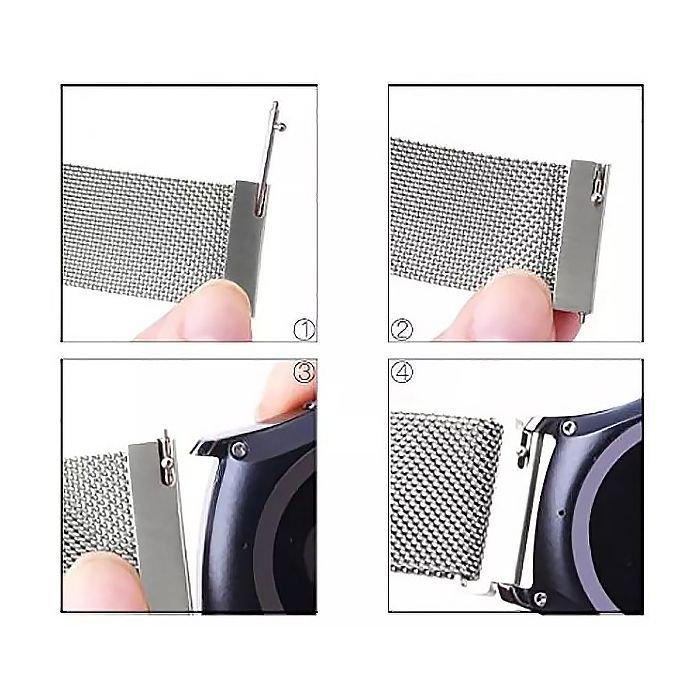 Ремінець до смарт-годинника BeCover Milanese Style для Samsung Galaxy (20mm)/Watch 5/ Watch 4.../Gear S2 Classic/Gear Sport Red Wine (707677) зображення 6
