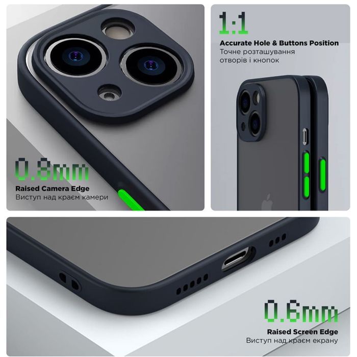 Чехол для мобильного телефона Armorstandart Frosted Matte Xiaomi Redmi 12 4G Blue (ARM68551) изображение 3