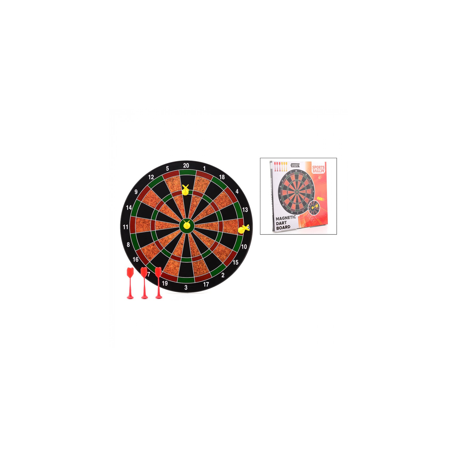 Игровой набор Johntoy для игры в дартс Magnetic Dart Board (6337426) изображение 2