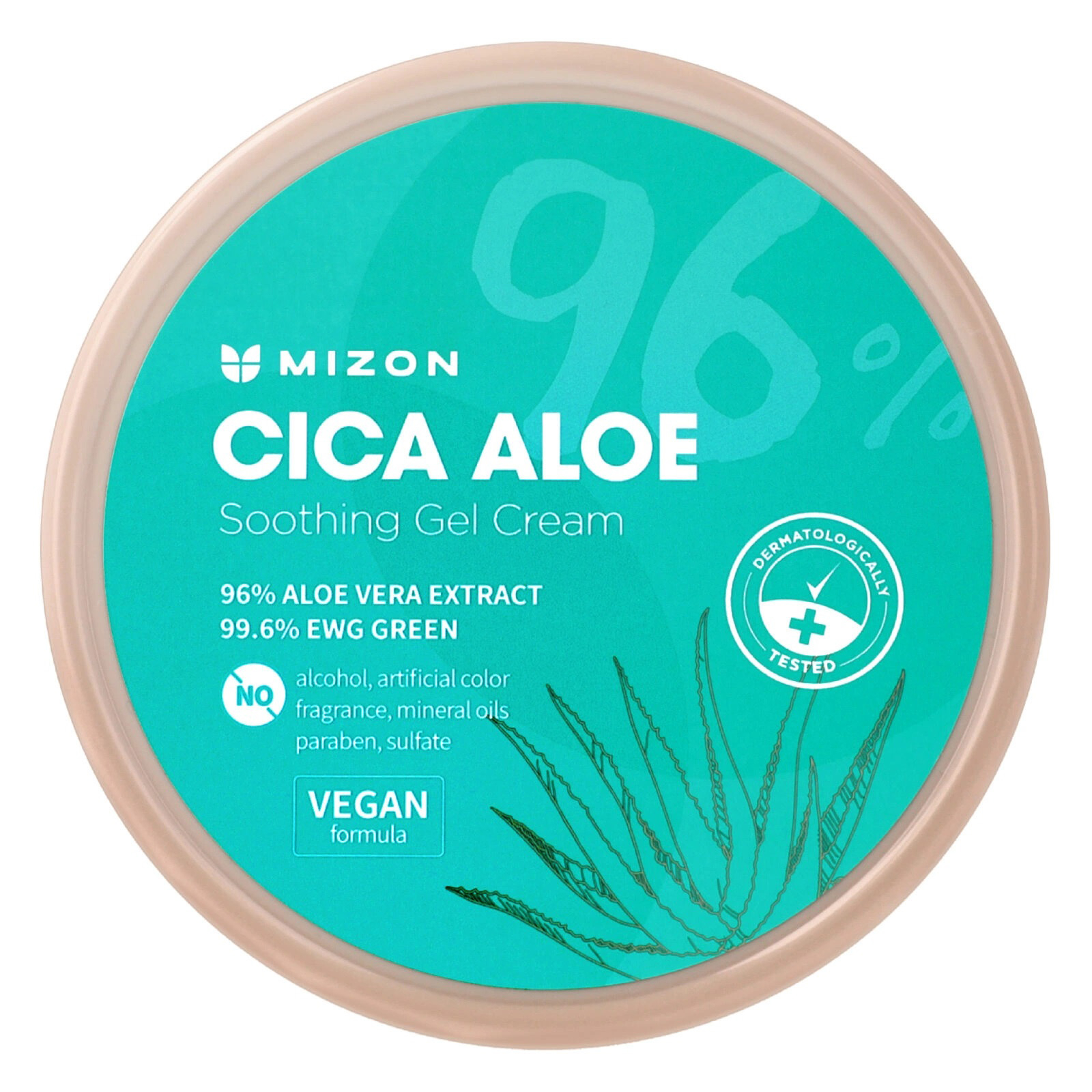 Крем для тіла Mizon Cica Aloe 96% Soothing Gel Cream 300 г (8809663754006)