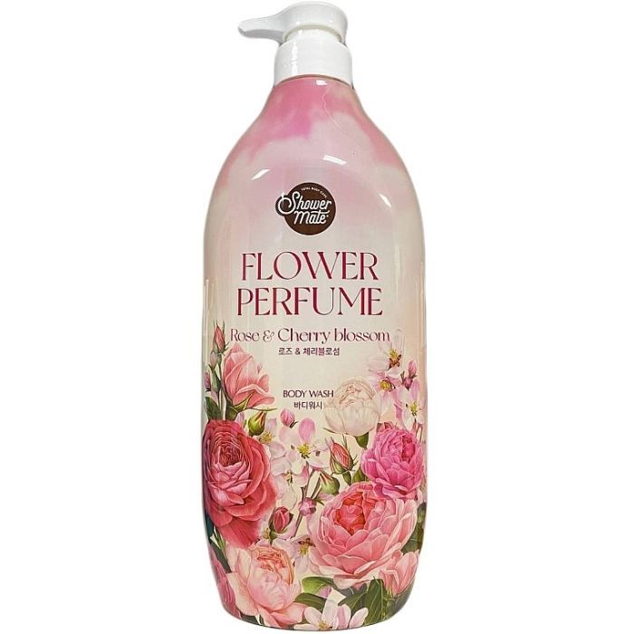 Гель для душа KeraSys Shower Mate Perfumed Rose & Cherry Blossom 900 мл (8801046259863) изображение 3