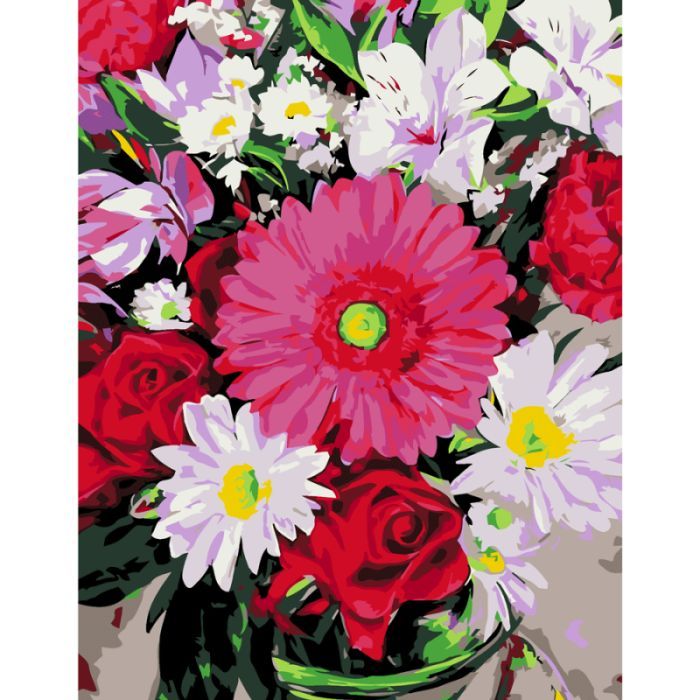 Картина по номерам Rosa Start Цветочный микс 35 х 45 см (4823098525103)