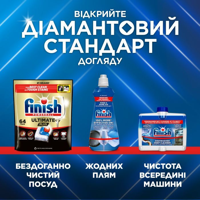 Таблетки для посудомоечных машин Finish Ultimate Plus All in 1 25 шт. (5908252010721) изображение 11