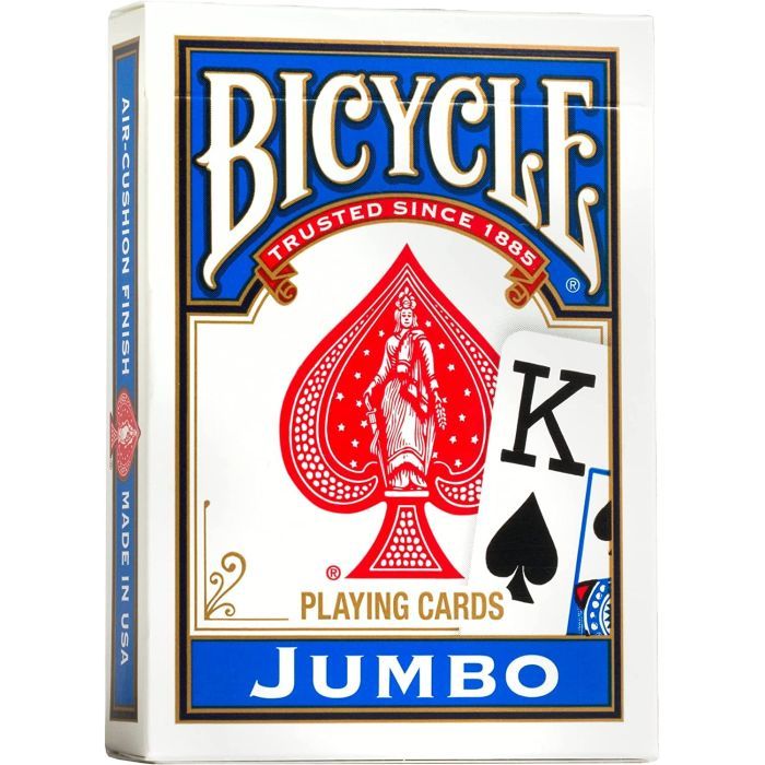 Гральні карти Bicycle Rider Back International Jumbo Index (blue) (JIB001)