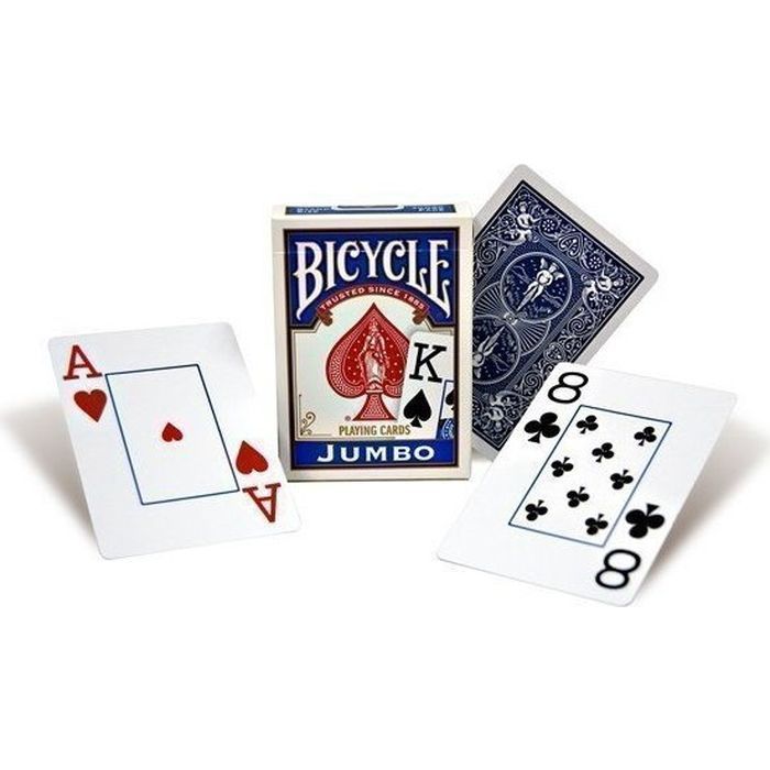 Гральні карти Bicycle Rider Back International Jumbo Index (blue) (JIB001) зображення 2