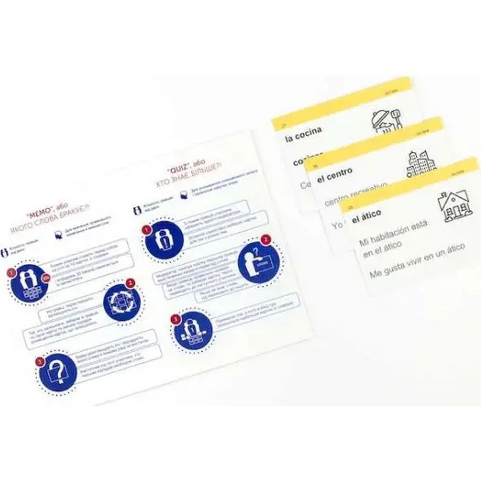 Навчальний набір English Student Картки для розмовної іспанської мови, українська (41313384) зображення 5
