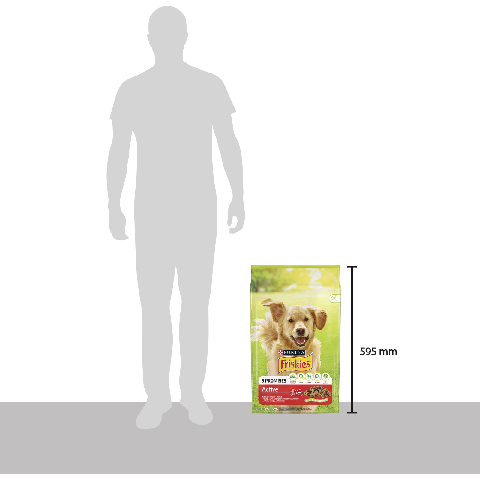 Сухой корм для собак Purina Friskies Active с говядиной 10 кг (7613031395484) изображение 4