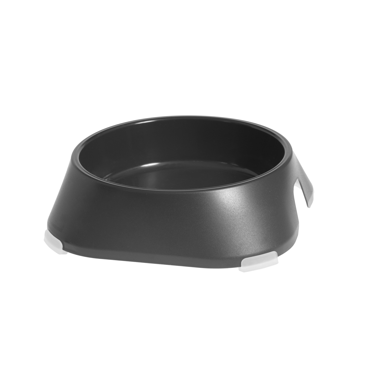 Посуда для собак Fiboo Миска с антискользящими накладками L темно-серая (FIB0124)