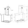 Витяжка кухонна Eleyus MIRRA 1200 LED 60 BL зображення 12