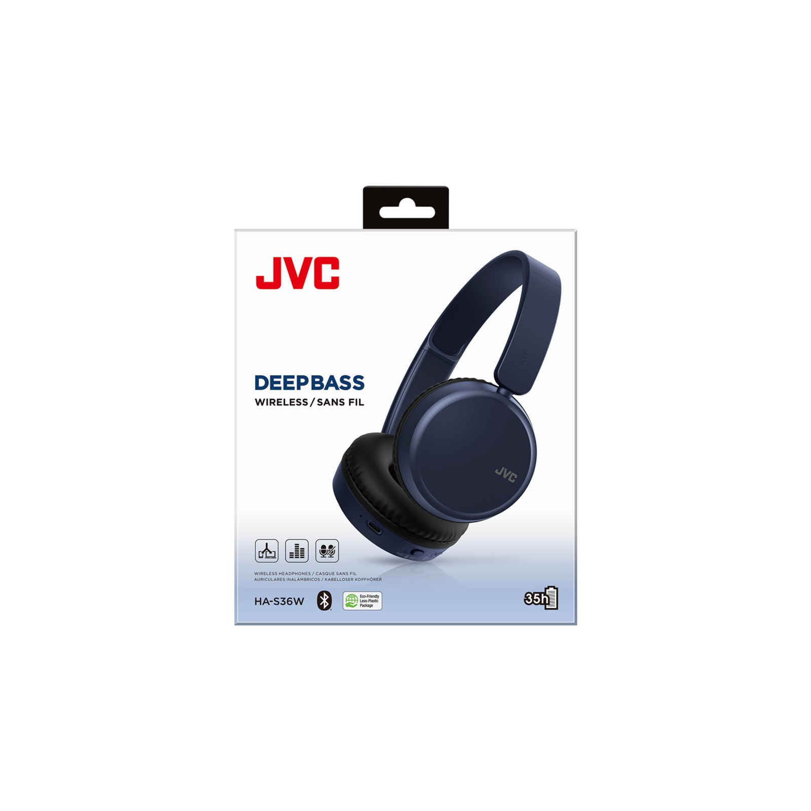 Навушники JVC HA-S36W Black (HA-S36W-B-U) зображення 6