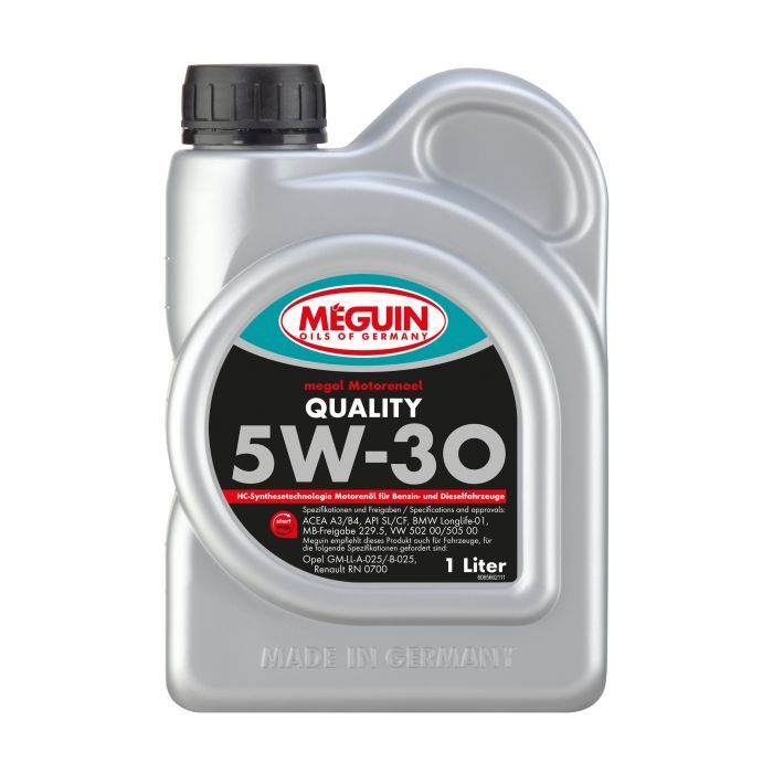 Моторное масло Meguin QUALITY SAE 5W-30 1л (6566)