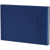 Еженедельник Brunnen датированный 2024 карманный Tweed Синий A6 72 листа (73-755 32 304) изображение 2