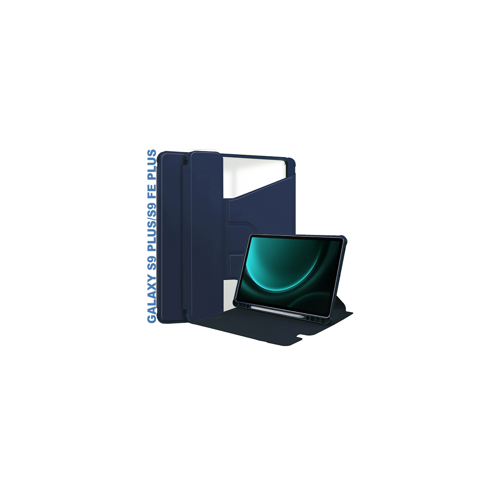 Чехол для планшета BeCover 360° Rotatable Samsung Tab S9 Plus (SM-X810/SM-X816)/S9 FE Plus (SM-X610/SM-X616) 12.4" Pink (710402)
