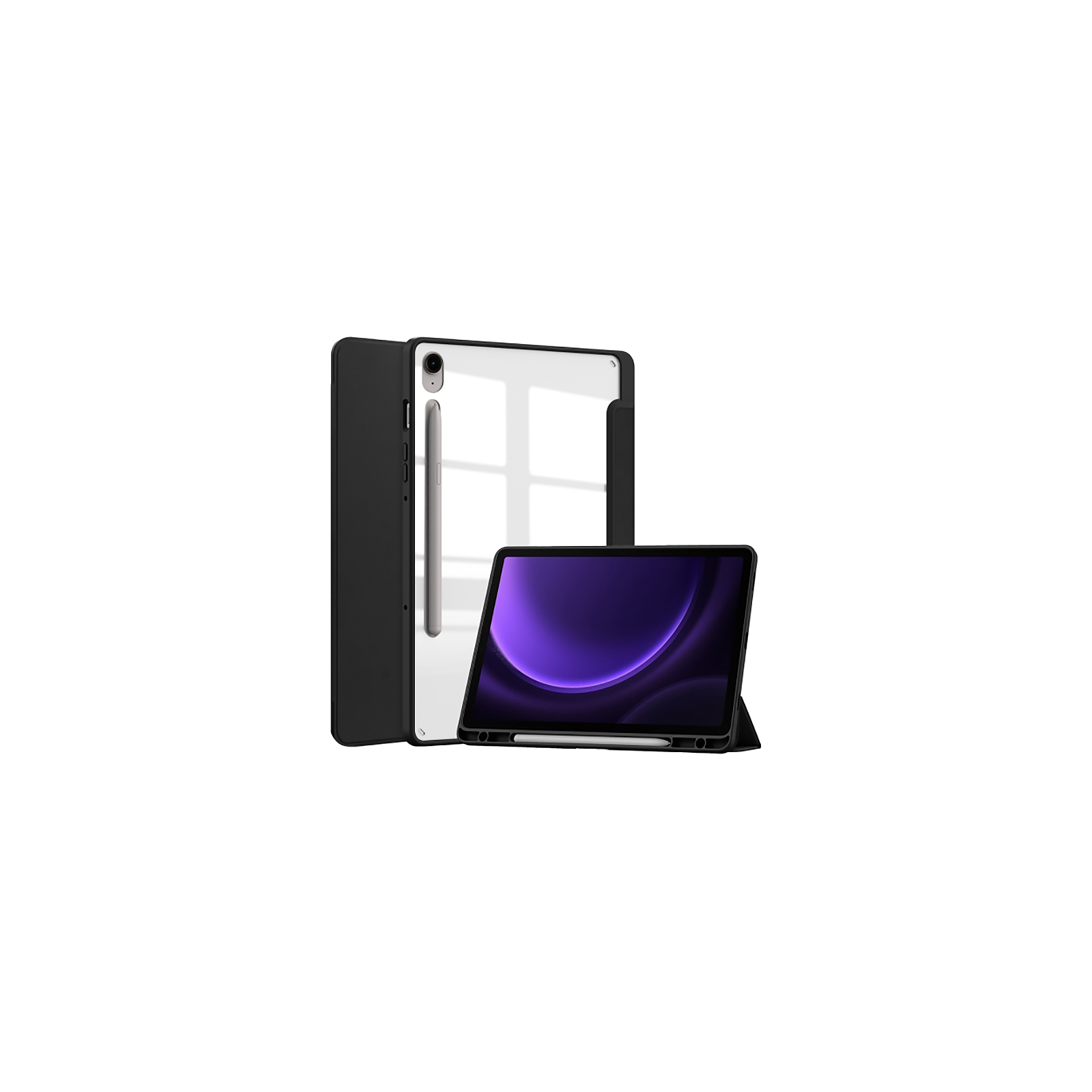 Чехол для планшета BeCover Soft Edge stylus holder Samsung Tab S9 (SM-X710/SM-X716)/S9 FE (SM-X510/SM-X516B) 11.0" Dark Gre (710440) изображение 2