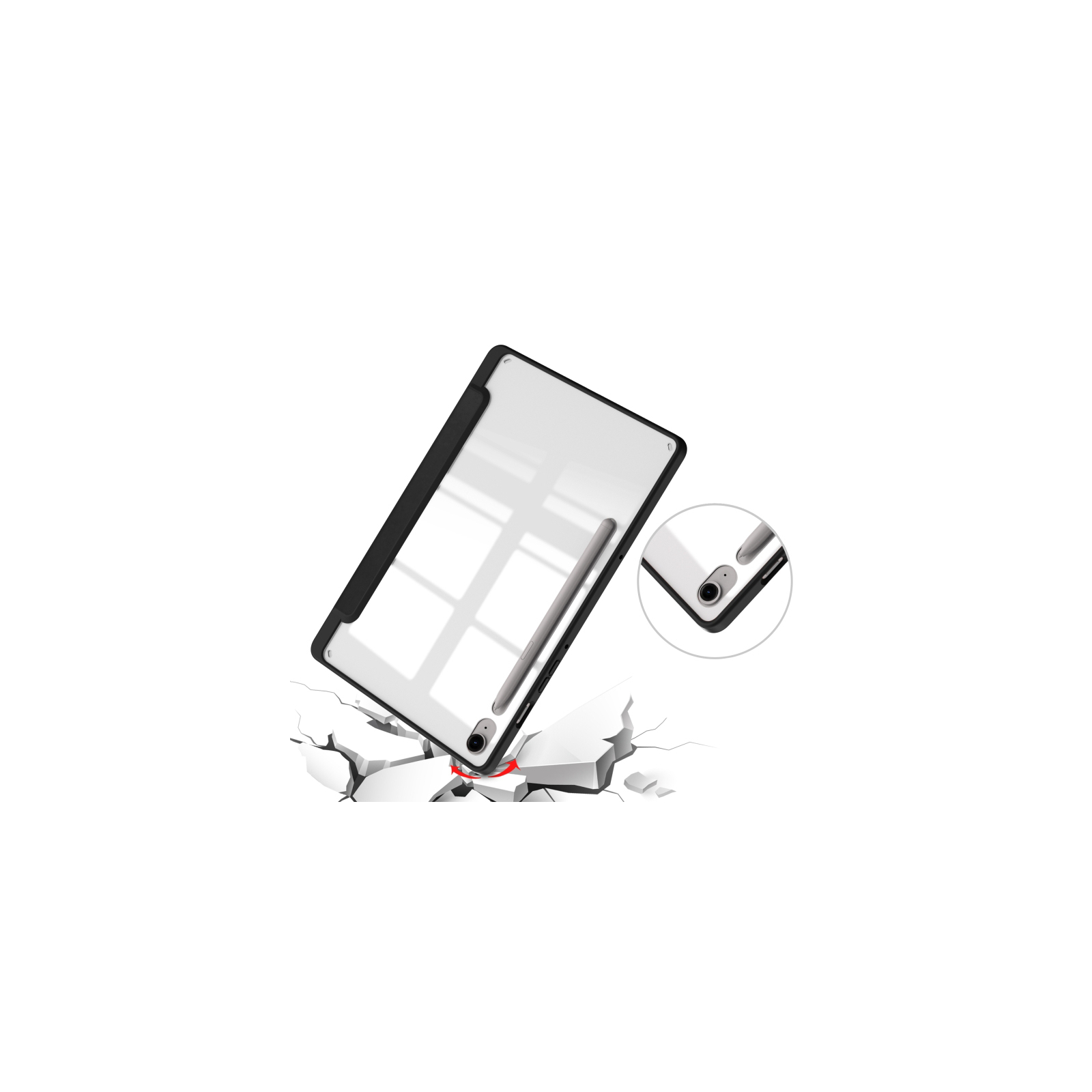 Чохол до планшета BeCover Soft Edge stylus holder Samsung Tab S9 (SM-X710/SM-X716)/S9 FE (SM-X510/SM-X516B) 11.0" Pink (710442) зображення 3