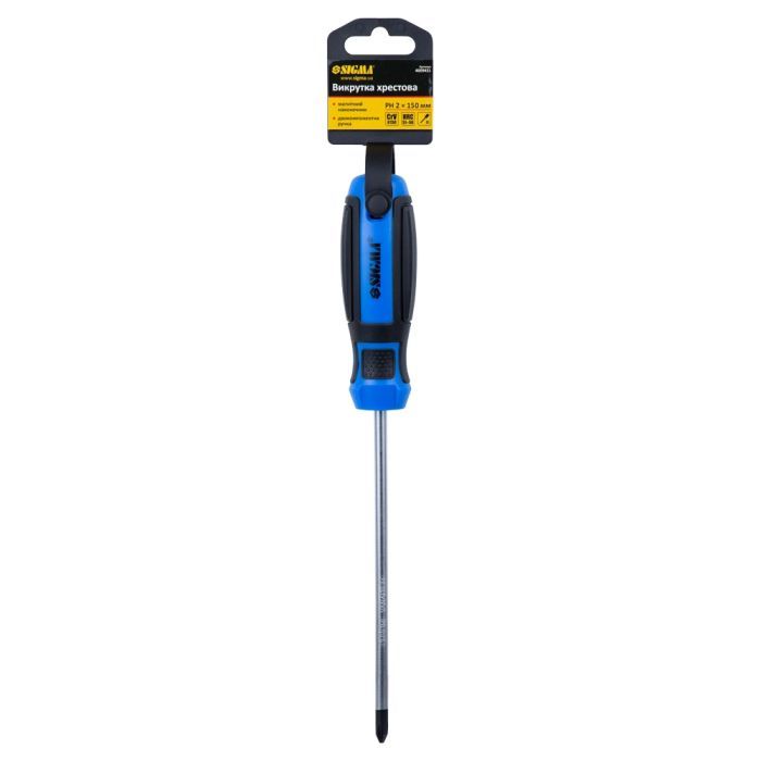 Отвертка Sigma крестовая PH 2x100мм CrV Mega (4009411) изображение 4