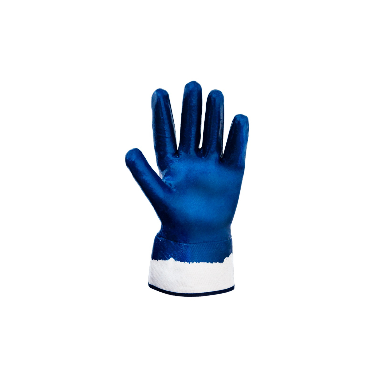 Защитные перчатки Sigma трикотажные c нитриловым покрытием (синие краги) (9443361) изображение 3