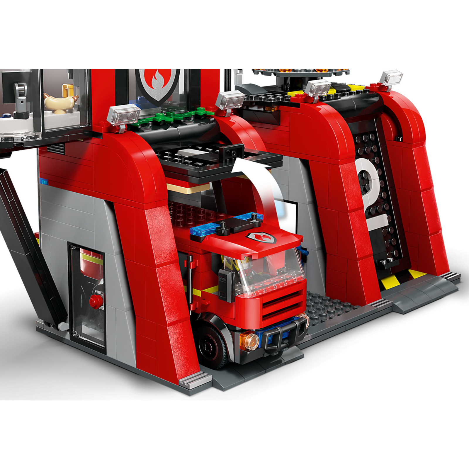 Конструктор LEGO City Пожежне депо з пожежною машиною 843 деталей (60414) зображення 5