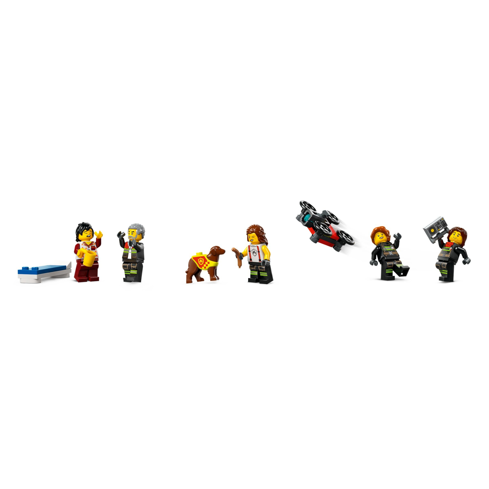 Конструктор LEGO City Пожежне депо з пожежною машиною 843 деталей (60414) зображення 7