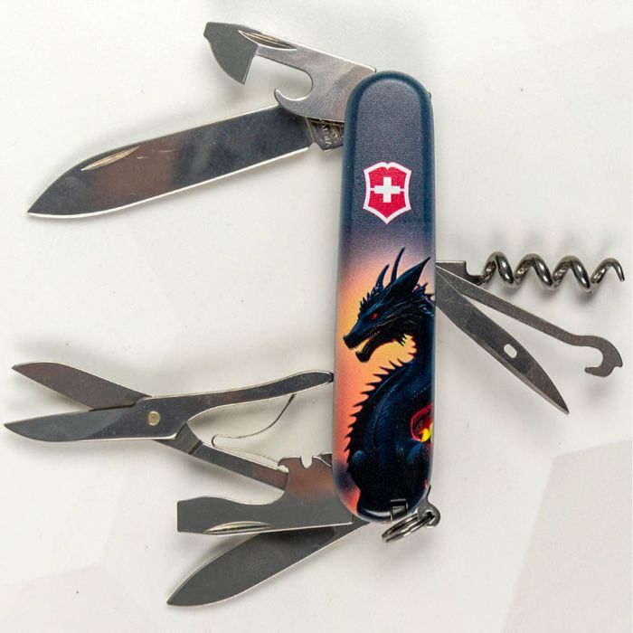 Нож Victorinox Climber Zodiac Дракон в променях сонця (1.3703.3_Z3270p) изображение 3