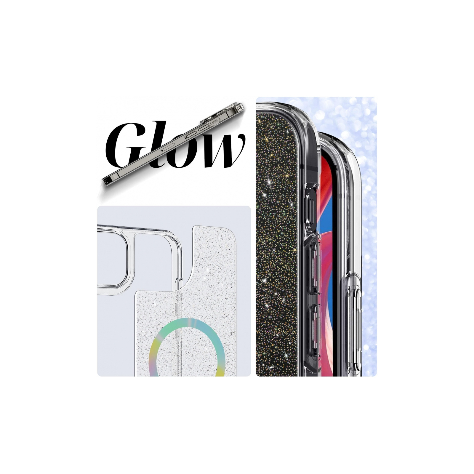 Чохол до мобільного телефона Armorstandart Glow Magsafe Apple iPhone 13 Pro Transparent (ARM69720) зображення 5