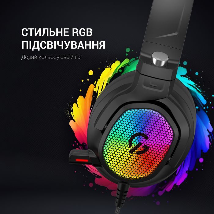 Наушники GamePro HS1300 RGB 7.1 Black (HS1300) изображение 11