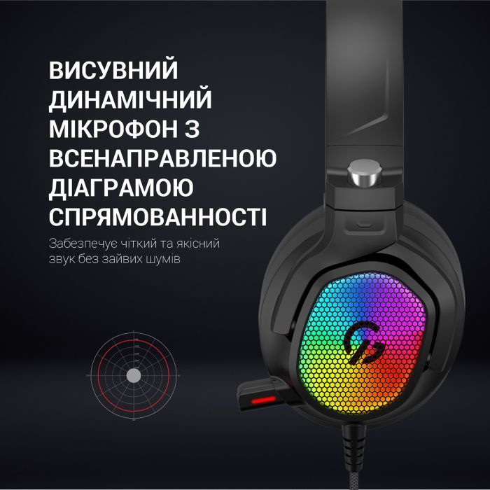 Наушники GamePro HS1300 RGB 7.1 Black (HS1300) изображение 7