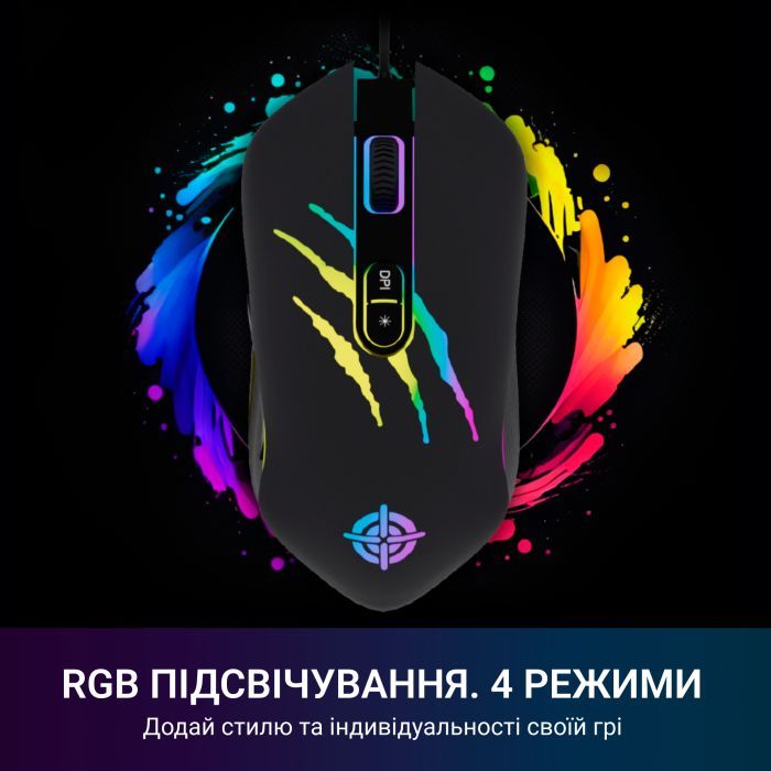 Мышка GamePro GM408 Raptor USB Black (GM408) изображение 6