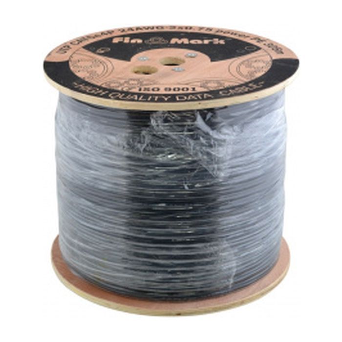 Кабель мережевий FinMark UTP 500м CAT5e 2P 24AWG PE B Pull Box (055850)