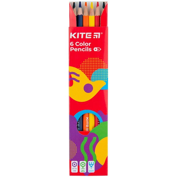 Карандаши цветные Kite Fantasy 6 цветов (K22-050-2) изображение 3