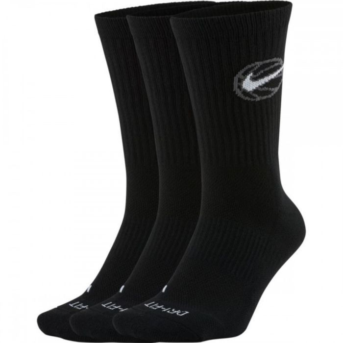Шкарпетки Nike Crew Everyday Bball 3pr DA2123-010 38-42 3 пари Чорні (194499990970)