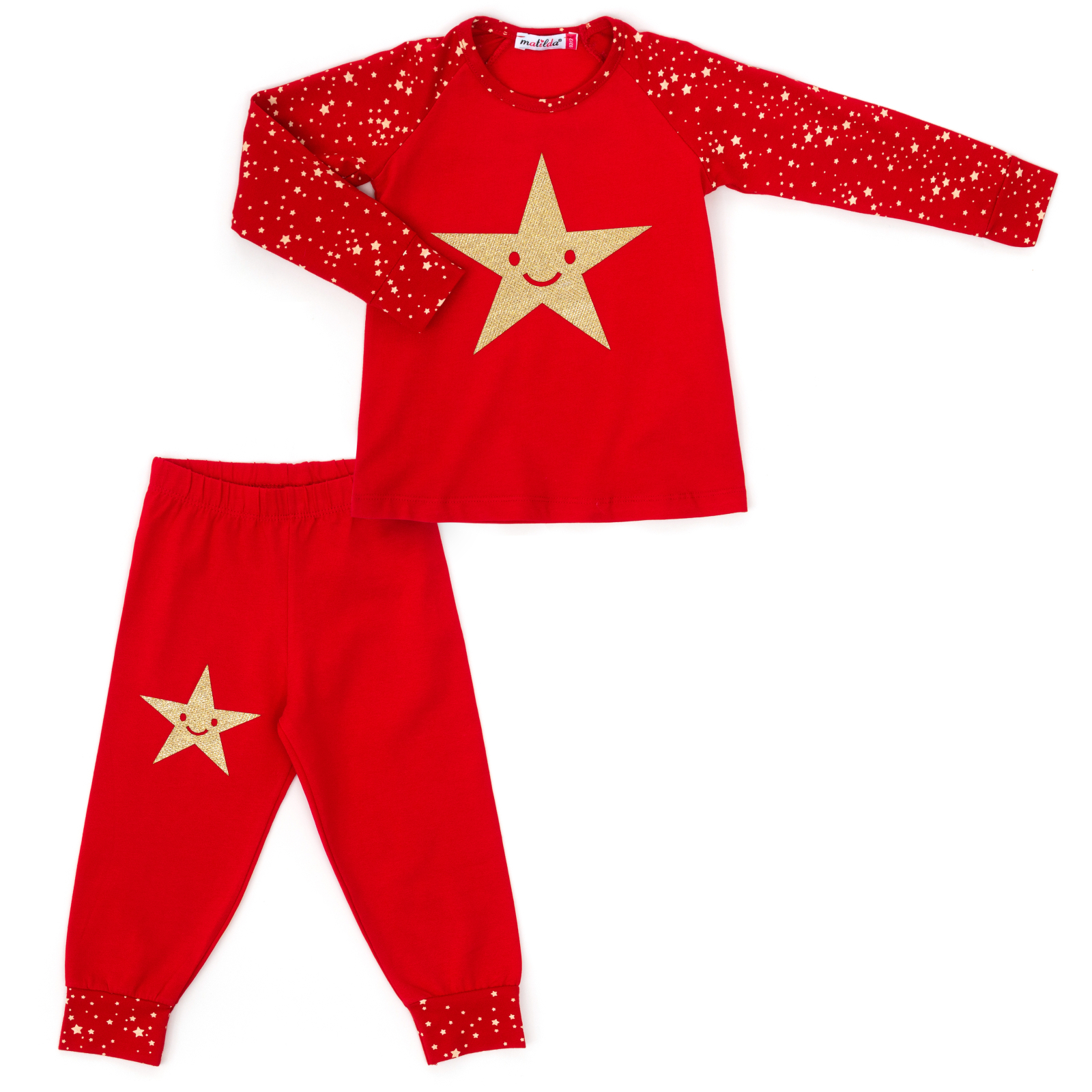 Пижама Matilda со звездочкой (8981-2-104G-red)