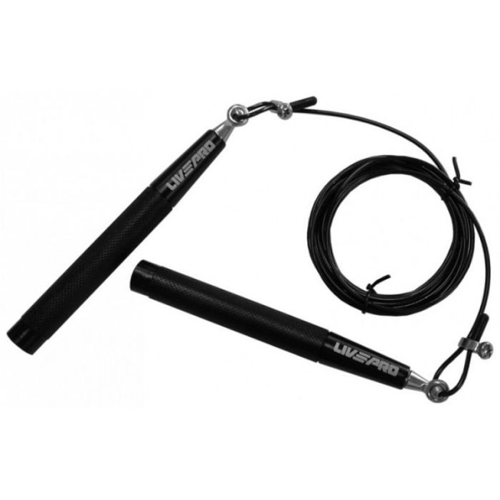Скакалка LivePro Speed Jumprope LP8283H чорна з обваженням 300г (6951376154214) > цены в Киеве и Украине Скакалка LivePro Speed Jumprope LP8283H чорна з обваженням 300г (6951376154214)