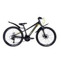 Велосипед Discovery Qube Vbr 24" 11,5" AL 2024 Чорно-жовтий (OPS-DIS-24-356)