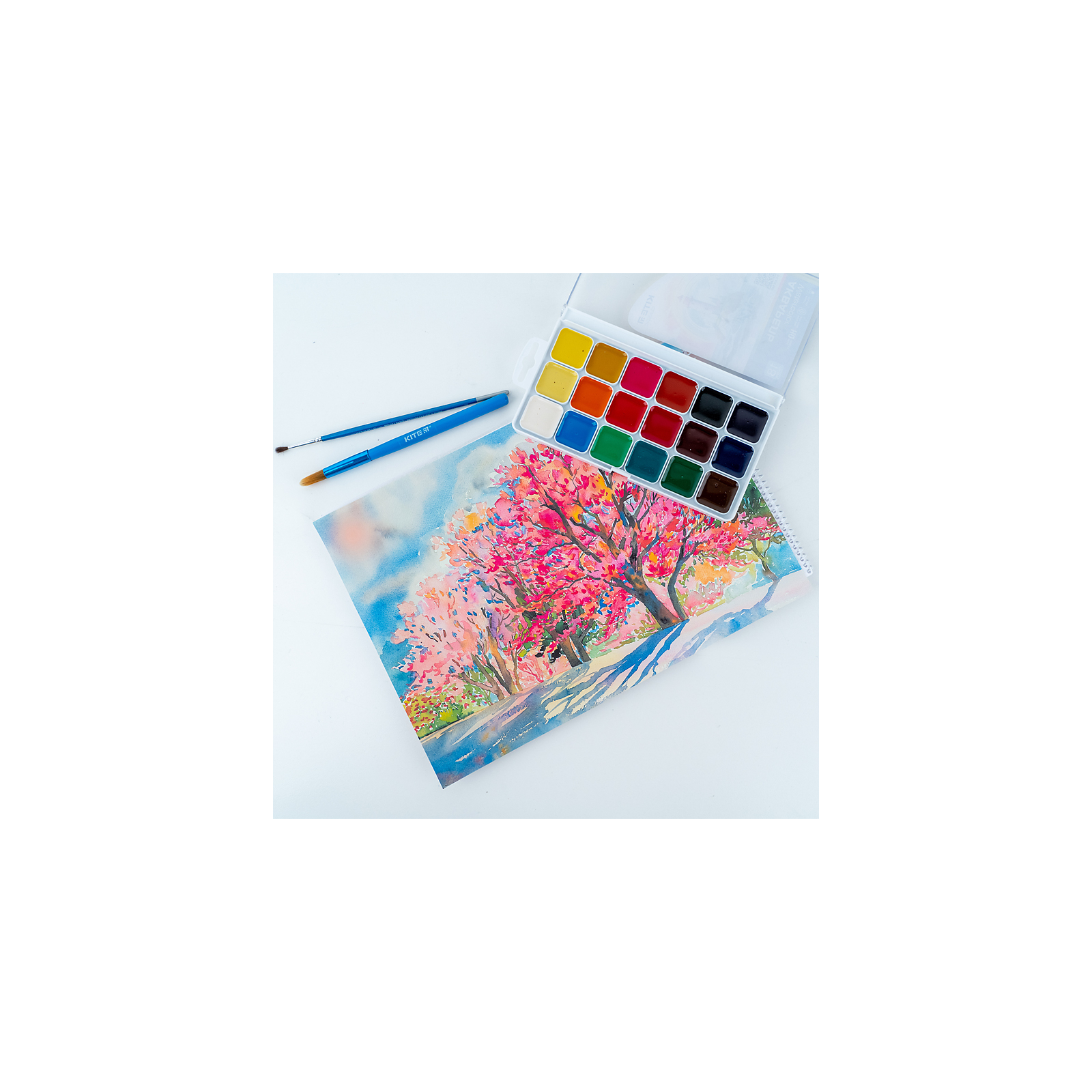 Акварельные краски Kite Classic, 8 цветов (K-065) изображение 3
