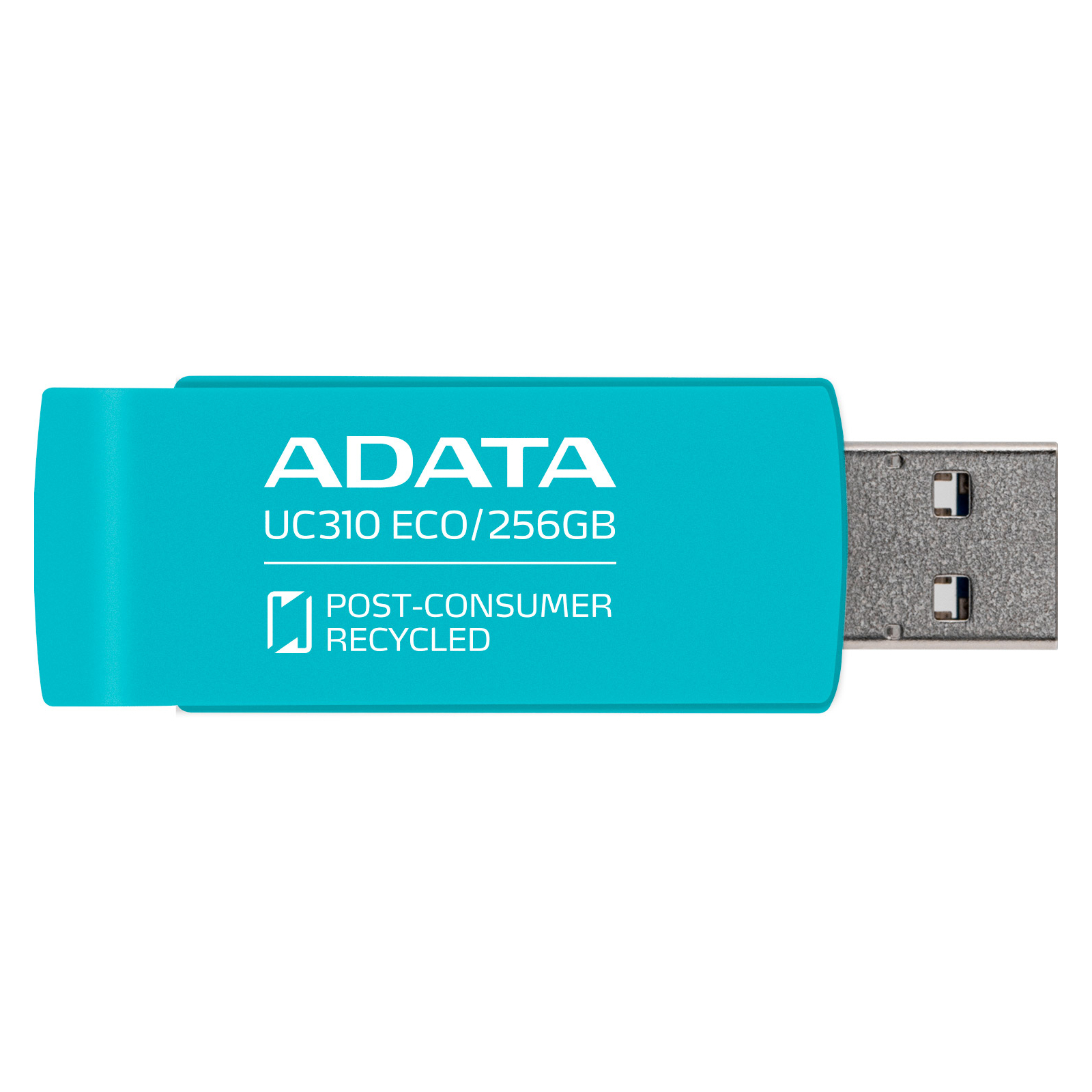 USB флеш накопитель ADATA 256GB UC310 Eco Green USB 3.2 (UC310E-256G-RGN) изображение 3
