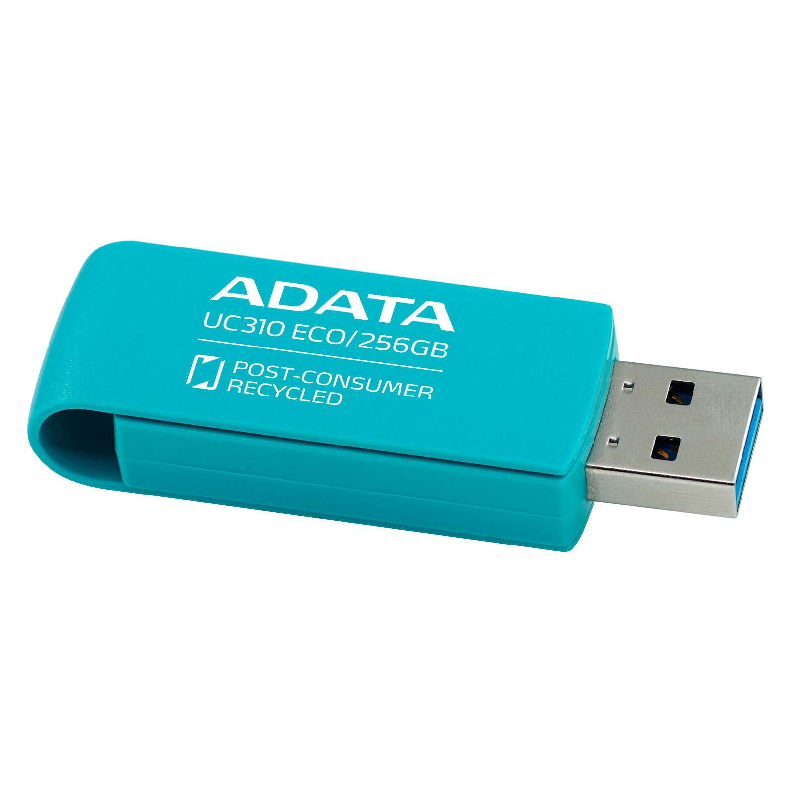 USB флеш накопитель ADATA 256GB UC310 Eco Green USB 3.2 (UC310E-256G-RGN) изображение 4