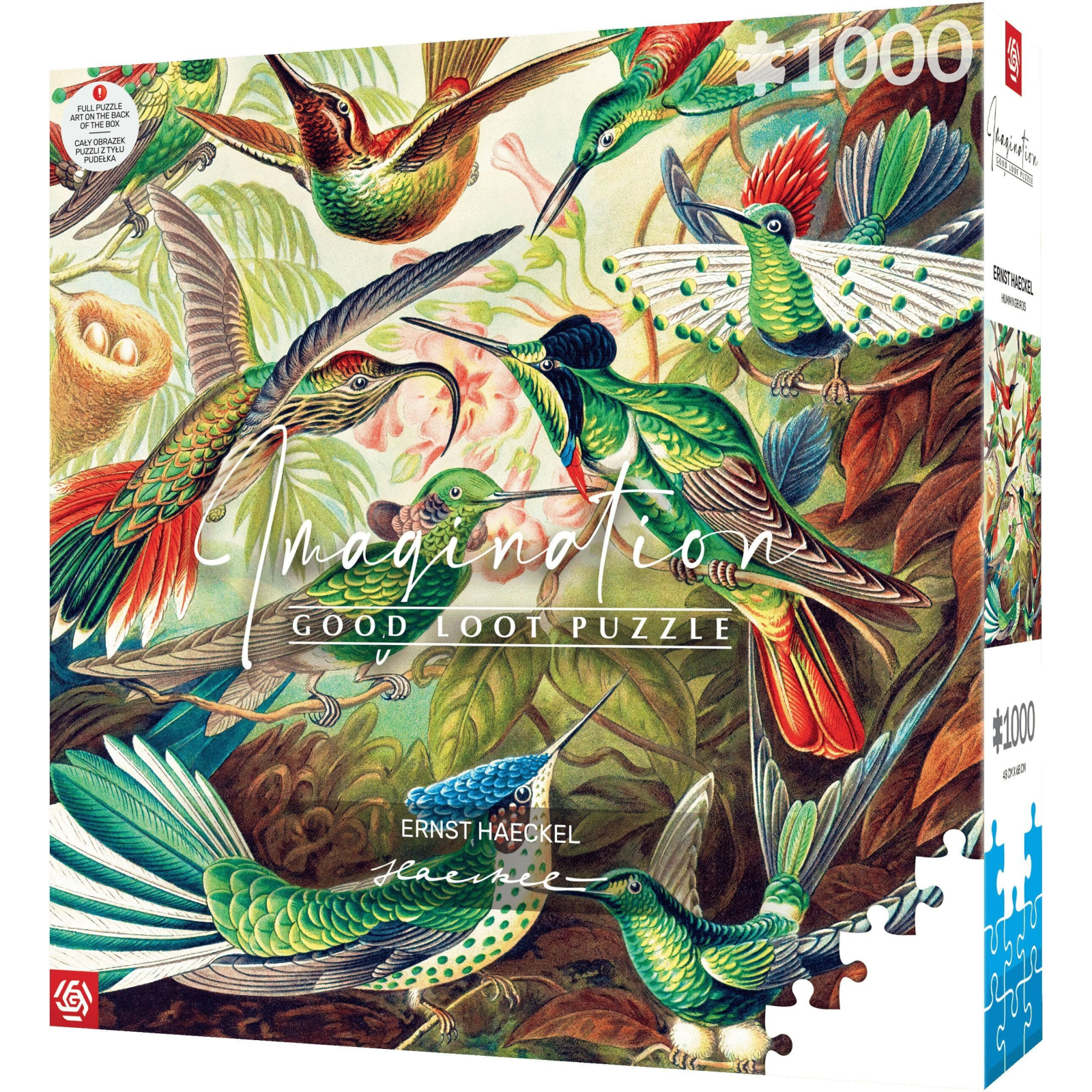 Пазл GoodLoot Imagination: Ernst Haeckel Hummingbirds/Kolibry 1000 элементов (5908305246794) изображение 3